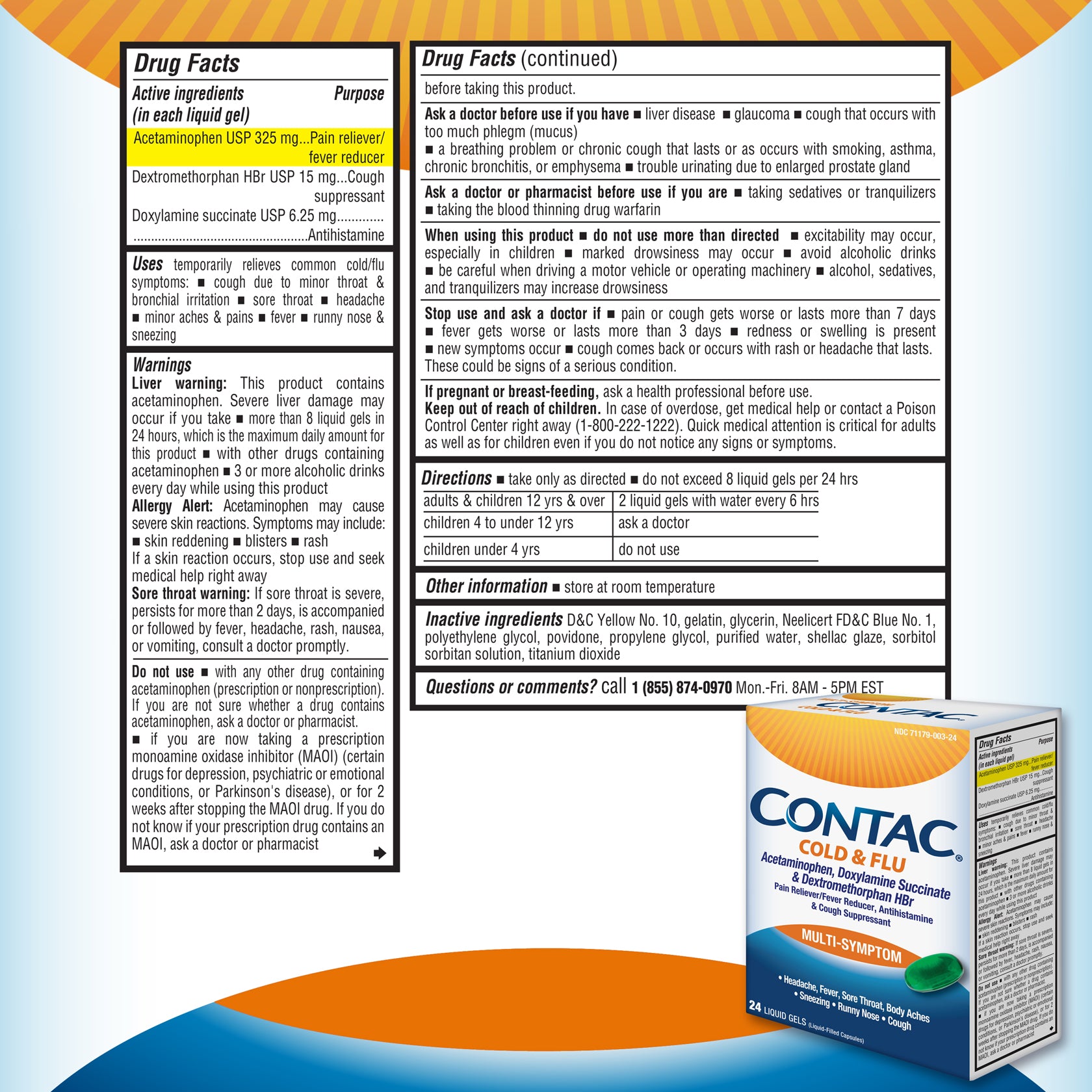 Coldac Contac® Cold & Flu Multi-Symptom